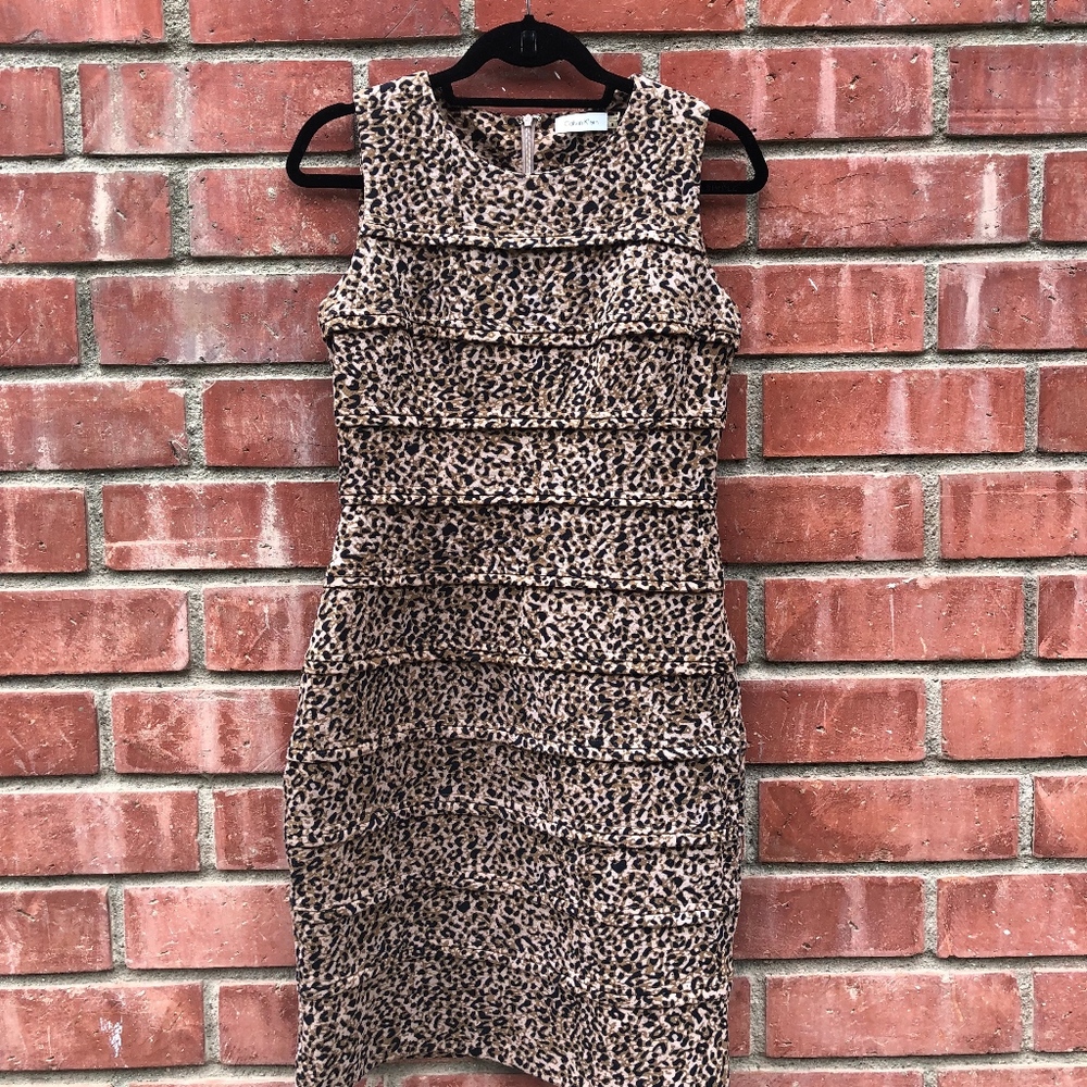 Calvin Klein Animal Print Dress